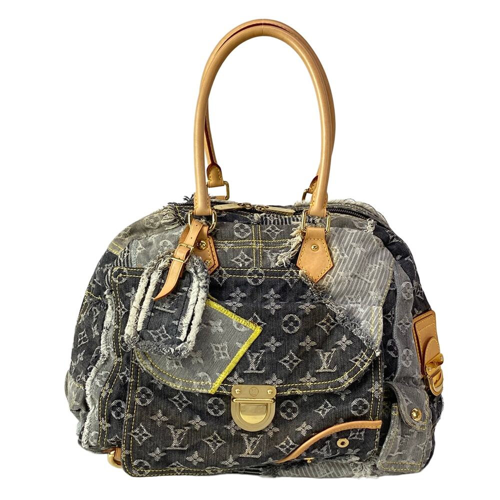 Louis Vuitton Bowly Patchwork Shoulder Bag M95377 Monogram Denim